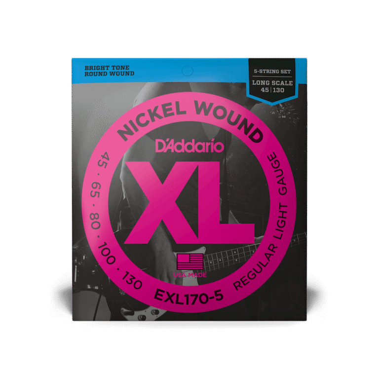 D'Addario 45-130 Regular Light Long Scale 5-String Bass Strings - Image 3