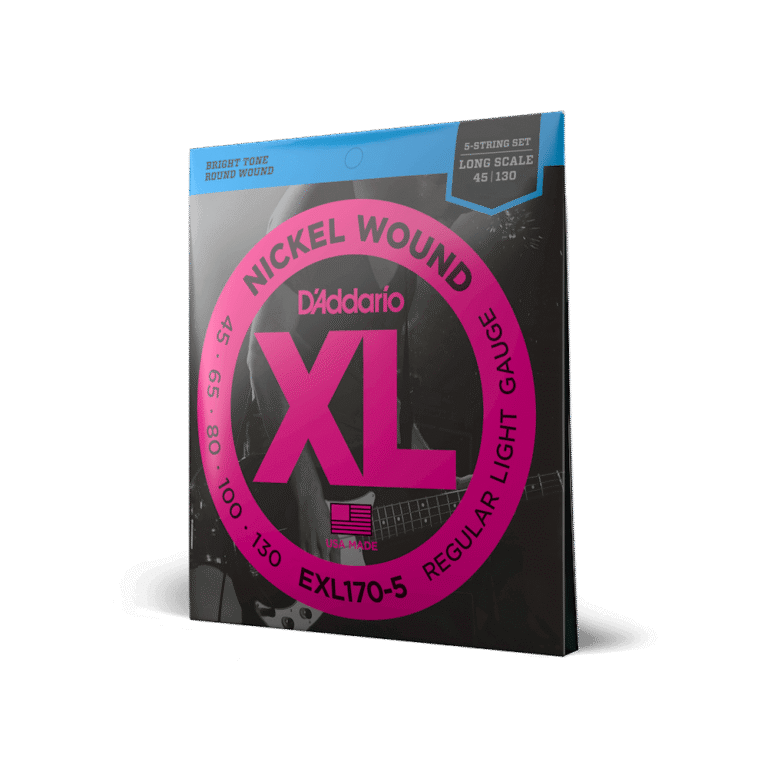 D'Addario 45-130 Regular Light Long Scale 5-String Bass Strings