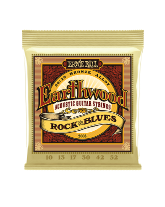 Ernie Ball Earthwood Rock And Blues, 80/20 Bronze Acoustic Guitar Strings 10-52
