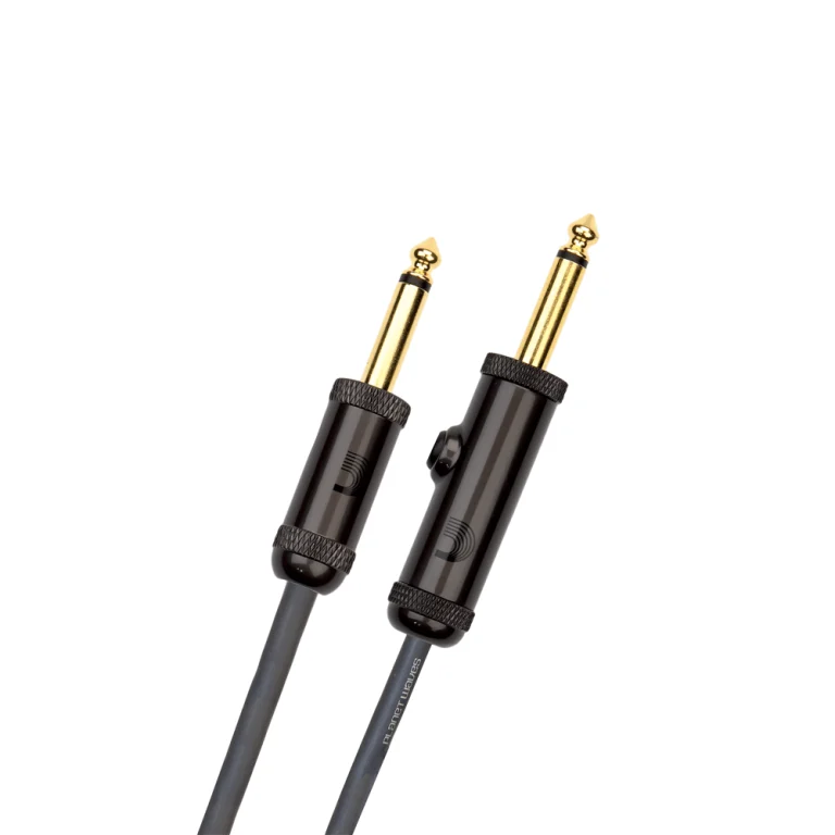 D'Addario Circuit Breaker Instrument Cable Straight to Straight with Momentary Switch, 20ft.