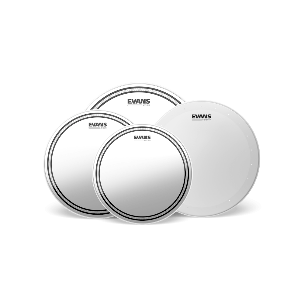 Evans EC2S Clear Standard Pack 12", 13", 16", 14" HD Dry Snare Batter