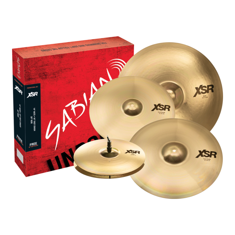 Sabian XSR Performance Set (14″ Hats, 16″ Fast Crash, 20" Ride & FREE 18″ Fast Crash)