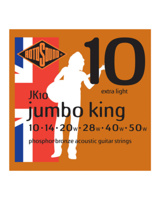 Rotosound Jumbo King Acoustic Extra Light | 10-50