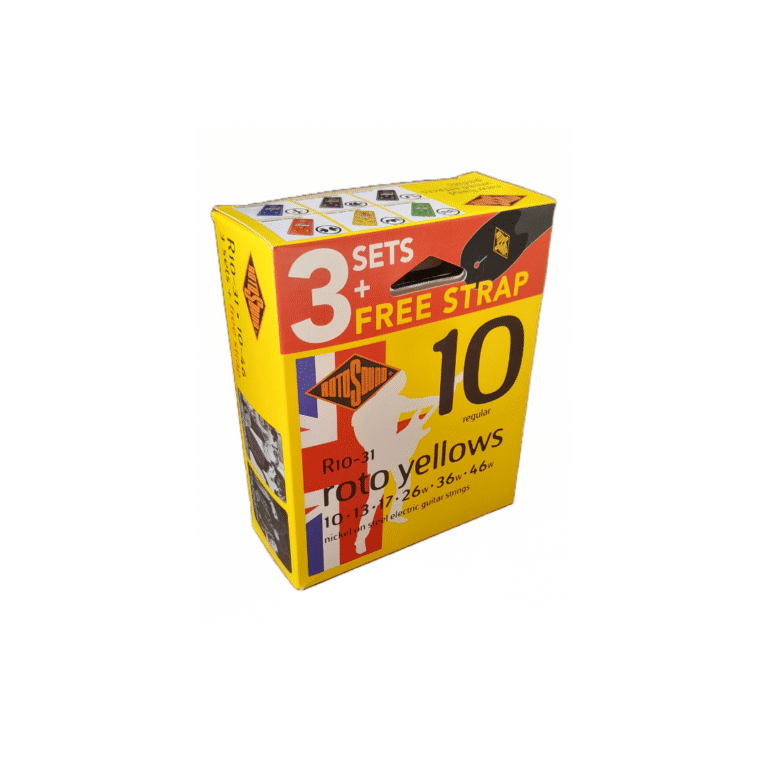 Rotosound Electric Guitar Strings with Strap (Pack of 3) | 10-46