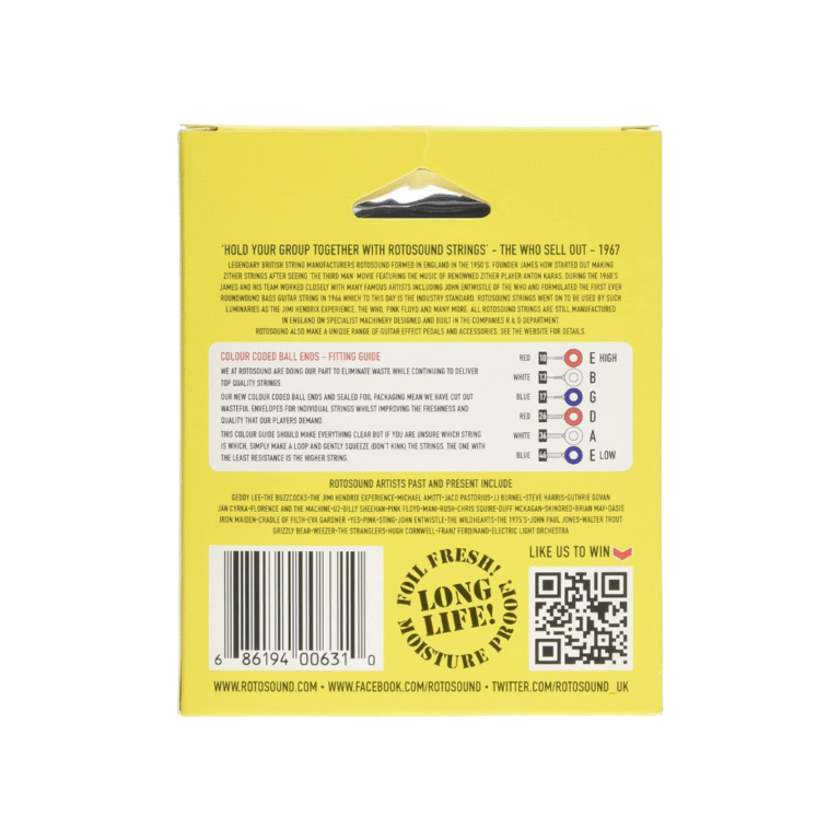Rotosound Electric Guitar Strings with Strap (Pack of 3) | 10-46 - Image 3