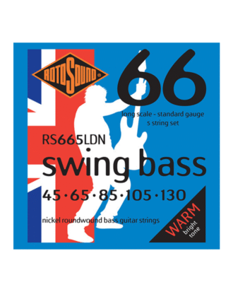 Rotosound Swing Bass 66 Nickel 5-String Standard | 45-130 LONG SCALE  810mm – 860mm | 32″ – 34″