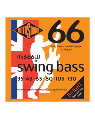 Rotosound Swing Bass 66 6-String Standard | 35-130 LONG SCALE  810mm – 860mm | 32″ – 34″