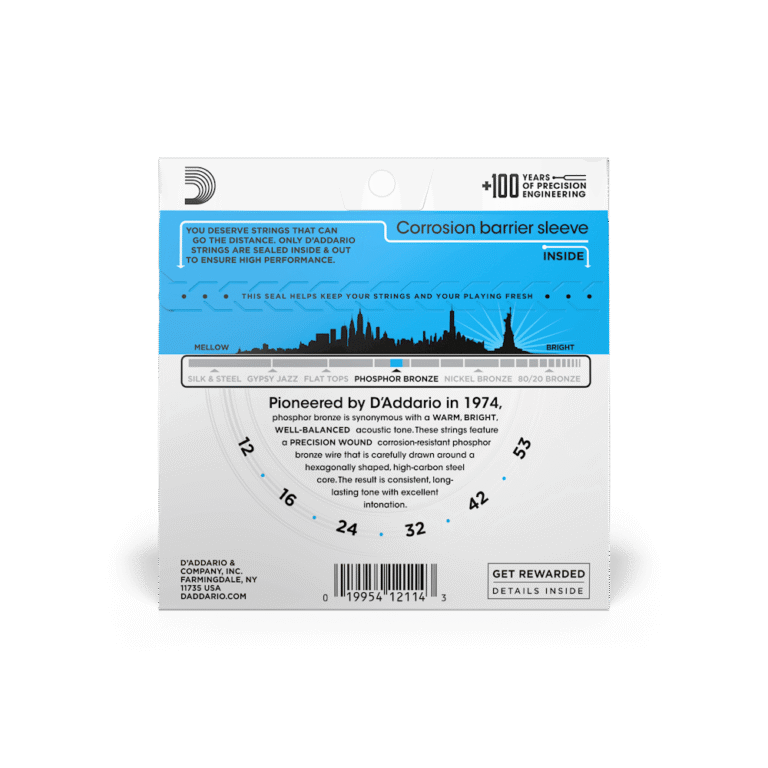 D'Addario 12-53 Light Acoustic Guitar Strings - Image 3