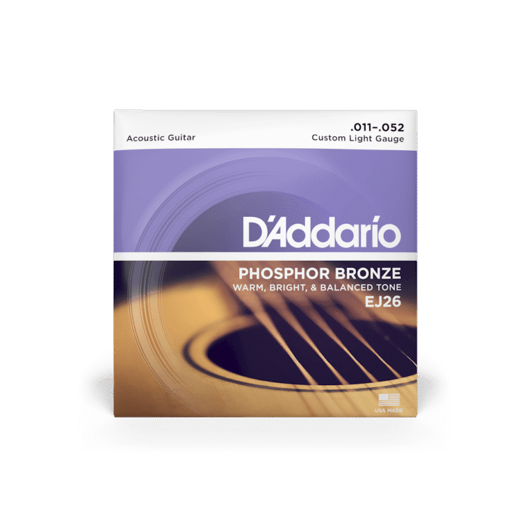 D'Addario 11-52 Custom Light Acoustic Guitar Strings