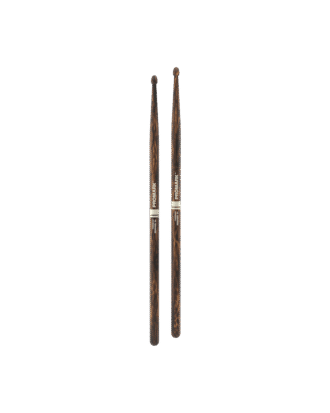 Promark Rebound 5A FireGrain Drumsticks, Acorn Tip, Hickory Wood