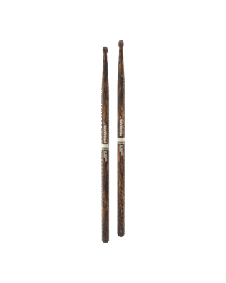 Promark Rebound 5B Firegrain Drumsticks, Acorn Tip, Hickory Wood