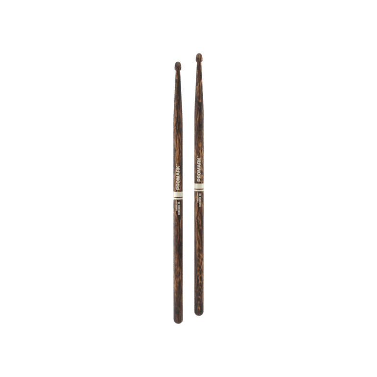Promark Rebound 5B Firegrain Drumsticks, Acorn Tip, Hickory Wood