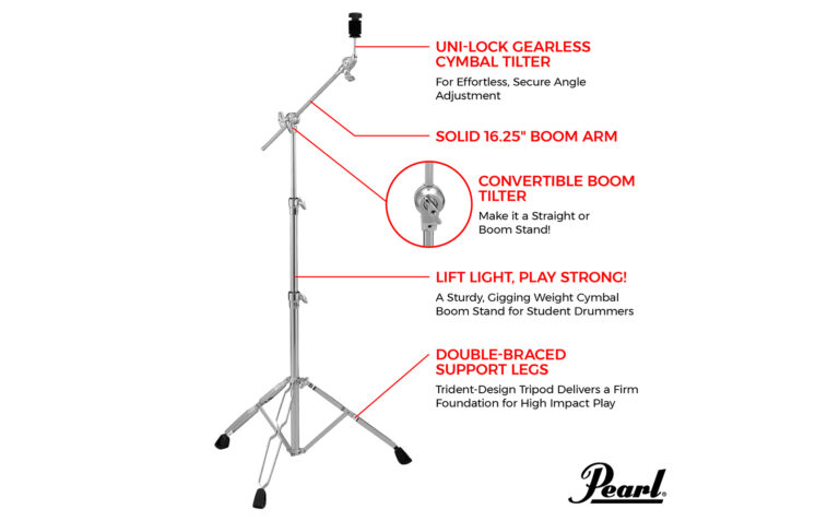 Pearl BC-830 Boom Cymbal Stand - Image 7