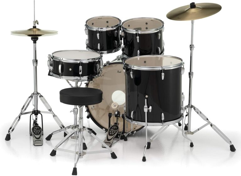 Pearl Roadshow 5-Piece Complete Kit with Hardware, Jet Black - Image 3