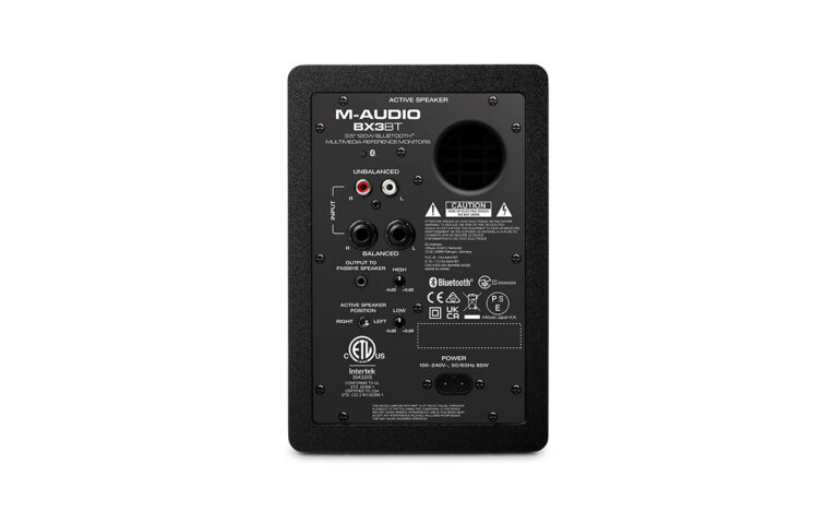 M-Audio BX3 BT Bluetooth Monitors 3.5" Black Kevlar 120-Watt Multimedia Bluetooth Reference Monitors (pair) - Image 3