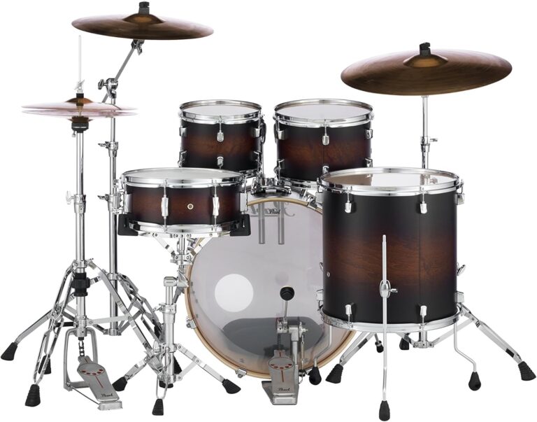 Pearl Decade Maple 5 Piece Shell Pack, Satin Brown Burst - Image 3