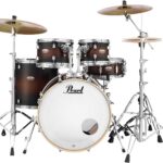 Pearl Decade Maple 5 Piece Shell Pack, Satin Brown Burst