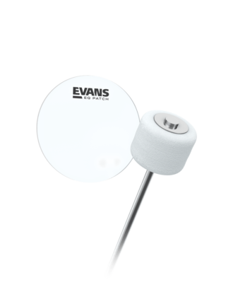 Evans EQ Single Pedal Patch, Clear Plastic