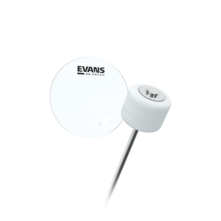 Evans EQ Single Pedal Patch, Clear Plastic