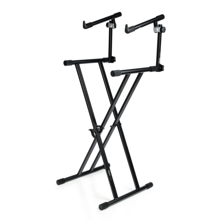 Gator Frameworks Deluxe 2 Tier “X” Style Keyboard Stand Black - Image 2