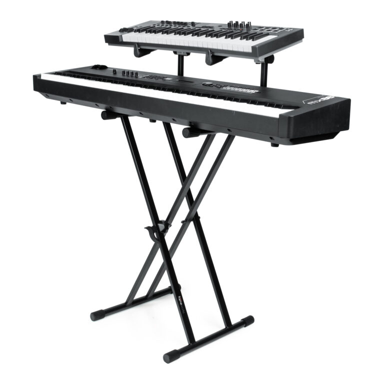 Gator Frameworks Deluxe 2 Tier “X” Style Keyboard Stand Black - Image 3