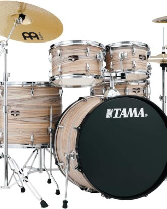Tama Imperialstar Drum Kits 5-piece Complete Drum Set Natural Zebrawood Wrap
