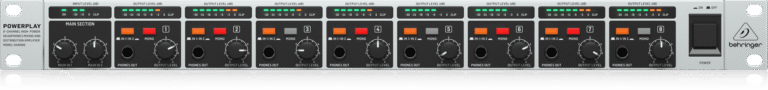 Behringer Powerplay HA8000 8-Channel High-Power Headphones Mixing and Distribution Amplifier