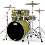 PDP Concept Maple 5-Piece, Satin Olive Shell Pack