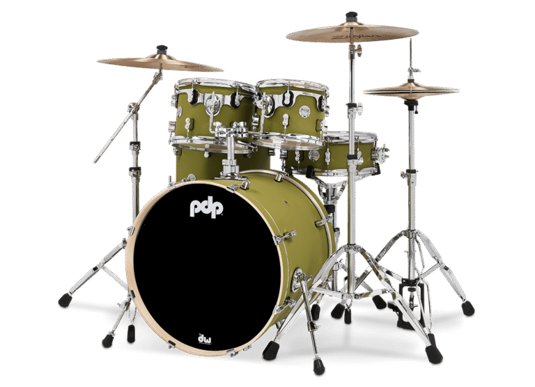 PDP Concept Maple 5-Piece, Satin Olive Shell Pack