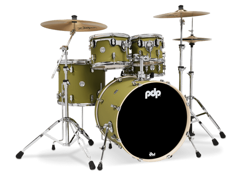 PDP Concept Maple 5-Piece, Satin Olive Shell Pack - Image 2