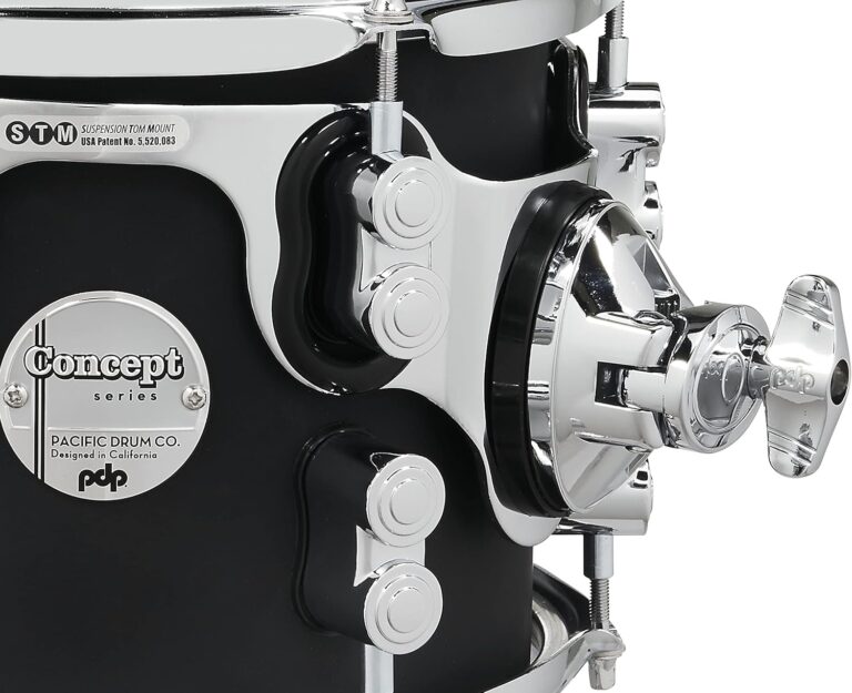 PDP by DW Concept Maple 7-Piece Shell Pack With Chrome Hardware Satin Black - Image 5