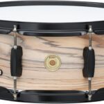 TAMA Woodworks Poplar 14 x 6.5 Natural Zebrawood Wrap Snare Drum
