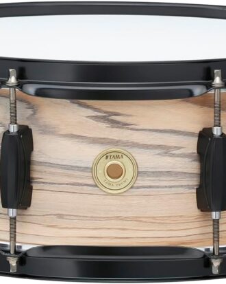 TAMA Woodworks Poplar 14 x 6.5 Natural Zebrawood Wrap Snare Drum