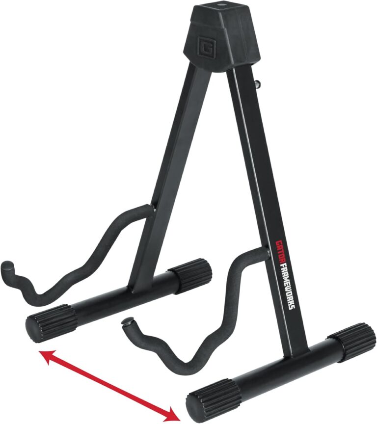 Gator Frameworks 'A' Frame Folding Guitar Stand, For Electric or Acoustic Guitar (GFW-GTRA-4000)