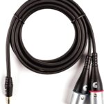D'Addario Custom Series 1/8” to Dual XLR Audio Cable 6FT
