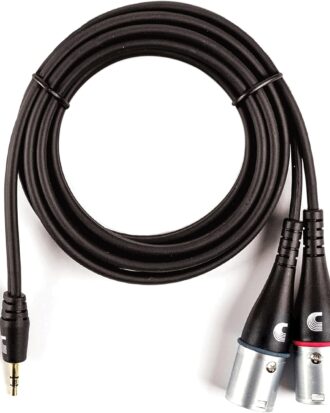 D'Addario Custom Series 1/8” to Dual XLR Audio Cable 6FT