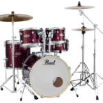 Pearl Export 5pcs Burgundy Drum Set Pack
