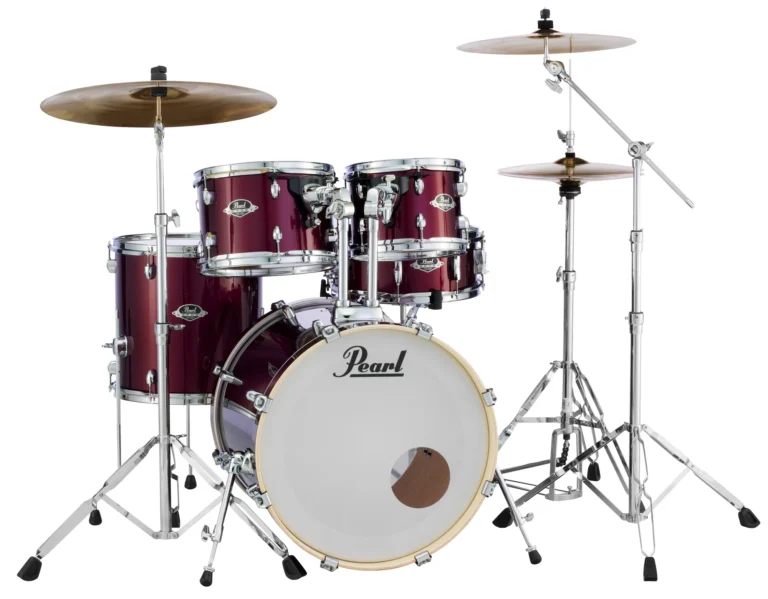 Pearl Export 5pcs Burgundy Drum Set Pack