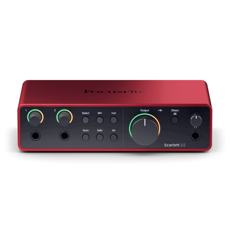Focusrite Scarlett 2i2 2-in, 2-out Interface 4th Generation
