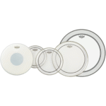 Remo Pinstripe Clear 5pcs (10″, 12″, 16″, 14″ Controlled Sound X, 22"  Powerstroke P3