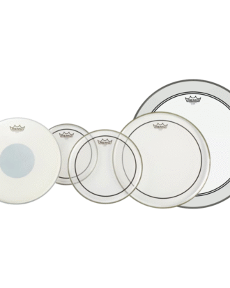 Remo Pinstripe Clear 5pcs (10″, 12″, 16″, 14″ Controlled Sound X, 22"  Powerstroke P3